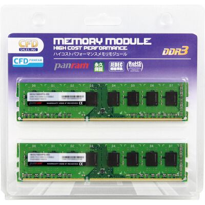 panram 16GB(8GB×2枚) DDR3 メモリ デスクトップ