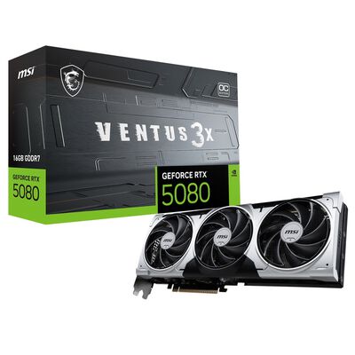 MSI  GeForce RTX 5080 16G VENTUS 3X OC PLUS/NV (GeForce RTX 5080 16GB) 