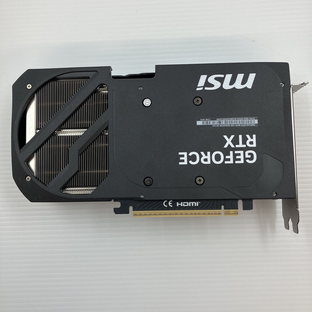 中古 MSI GeForce RTX 5070 12G SHADOW OC (RTX5070 12G) 3410013545