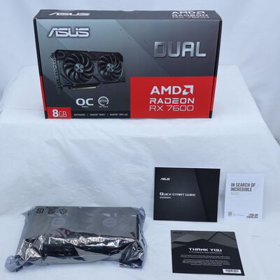 【通販センター】中古  ASUS DUAL-RX7600-O8G-EVO（RX7600 8GB） 3480042840 