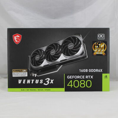 中古  MSI GeForce RTX 4080 16GB VENTUS 3X OC（RTX 4080 16GB） 3480032892 