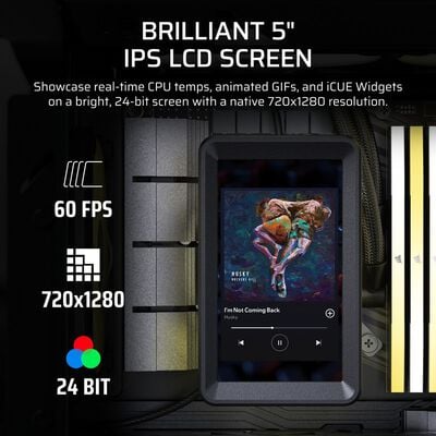 Corsair  iCUE LINK 5" LCD Screen Module Black CW-9061043-WW (ブラック) 