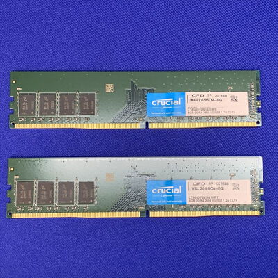 【横浜駅前店】中古  8GB 2枚組(合計16GB) PC4-21300/DDR4-2666 デスクトップ用 190926 