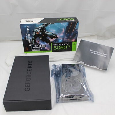 【通販センター】中古  玄人志向 GALAKURO GAMING GG-RTX5060Ti-E16GB/OC/DF/V2（RTX5060Ti 16GB） 3480039628 