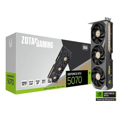ZOTAC  ZT-B50700D-10P (ZOTAC GAMING GeForce RTX 5070 SOLID 12GB) 
