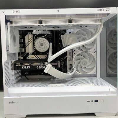 【熊本浜線店】中古  zalman white オリジナルPC(i5 12400F/32GB/SSD1TB/RTX4060/OS無) 5370000885 