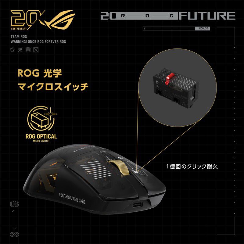 ASUS ROG Harpe II Extreme Edition 20 Gaming Mouse (P725 ROG HARPE