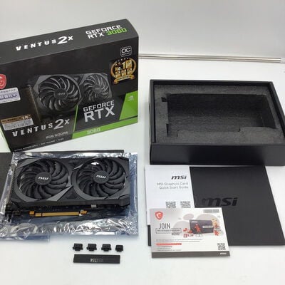 【白山FM松任店】中古  MSI GeForce RTX3060 VENTUS 2X 8G OC 4950002663 