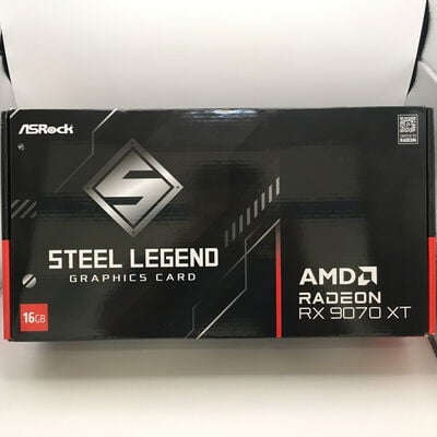 【佐賀南部バイパス店】中古  ASRock RX9070XT SLD 16G Steel Legend Dark 16GB (RX9070XT 16G) 176936 