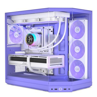HYTE  Y50 RGB Taro Milk (E-ATX ガラスパネル パープル) 