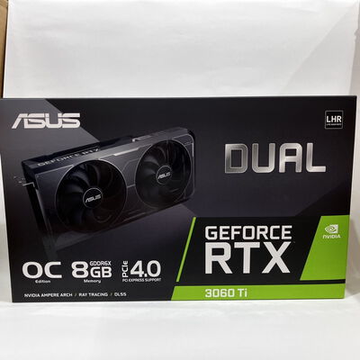 【佐賀南部バイパス店】中古  ASUS DUAL-RTX3060TI-O8GD6X (RTX3060Ti 8G GDR6X) 175523【8/14価格改定!】 
