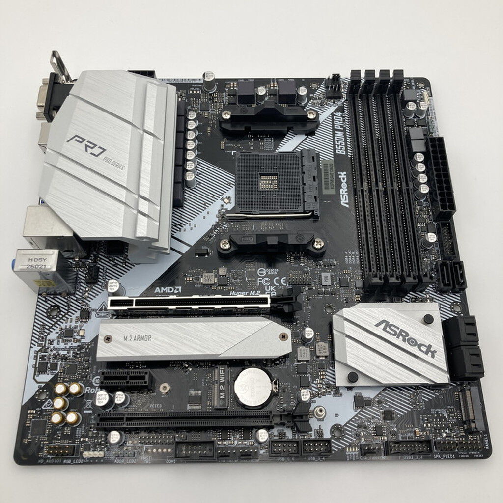 【中古美品】B550M PRO4 Ryzen7 5700Xセット 箱付 OSなし 中古 ASRock B550M Pro4 (B550 AM4 mATX DDR4) 142938 （363924