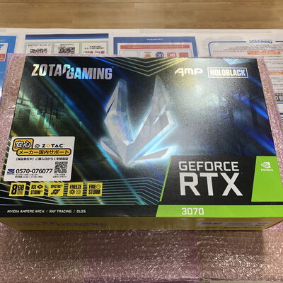 【宮崎恒久店】中古  Zotac Gaming RTX 3070 AMP Holo LHR 8GB GDDR6 5160001026 