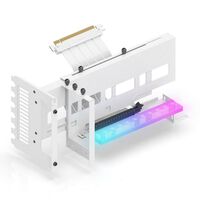 EZDIY  ARGB Vertical GPU Mount with PCIE4.0 Riser Cable-White YIHPI333-18 (ホワイト) 