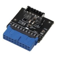 AINEX  USB-024 (内部USB3.0 - フロントUSB Type-Cヘッダー変換アダプタ L型） 