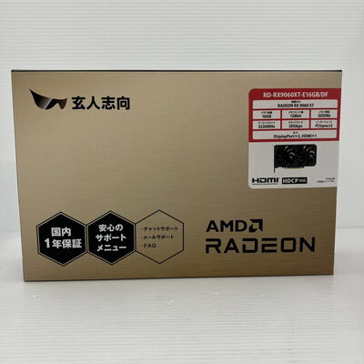 【秋葉原本店】中古  玄人志向 RD-RX9060XT-E16GB/DF (RX9060XT 16G) 179907 