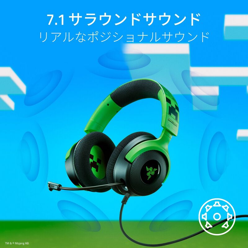Razer Kraken V4 X Minecraft Edition (RZ04-05180200-R3M1