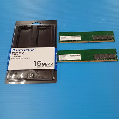 【大須店】中古  ﾄﾞｽﾊﾟﾗｾﾚｸﾄ D4D3200-16G2A2(DDR4 PC4-25600 16GBx2) 3120024032 