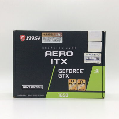 【浜松店】中古  MSI GeForce GTX 1650 D6 AERO ITX OCV1 (GTX1650 4GB) 167817 