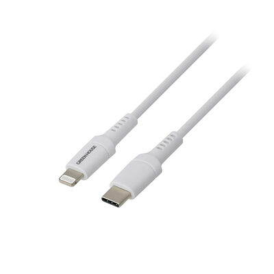 グリーンハウス  iPhoneや/iPadでの使用に最適なUSB Type-C to Lightningケーブル GH-ALTCA200-WH 2m ホワイト 