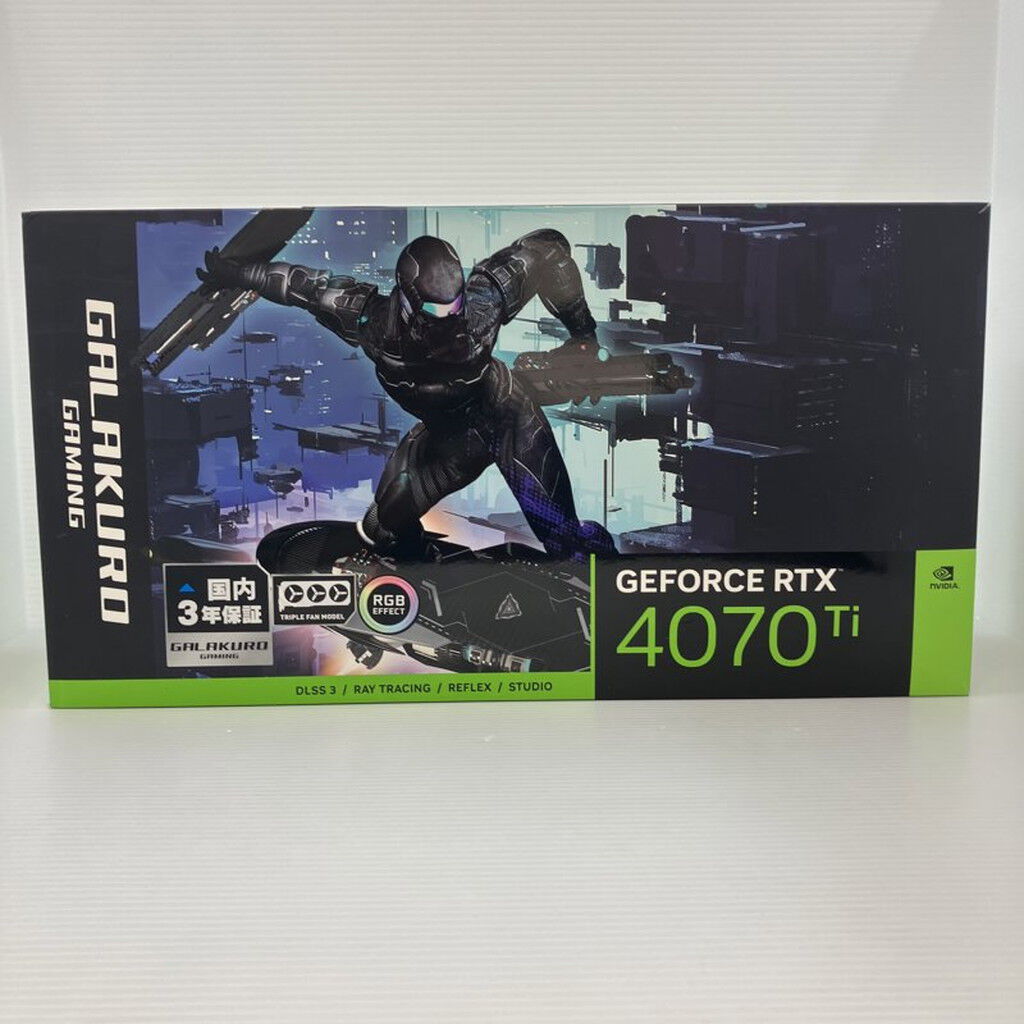 中古 玄人志向 GG-RTX4070Ti-E12GB/TP (RTX4070Ti 12G) 154197