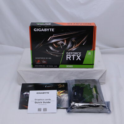 【通販センター】中古  GIGABYTE GV-N3060WF2OC-12GD rev.2.0(RTX3060 12G) 175509 