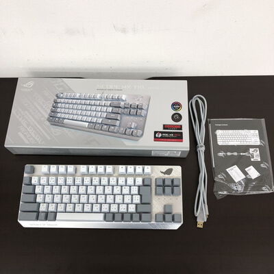 【長野稲里店】中古  ASUS ROG Strix Scope NX TKL Moonlight White 赤軸 [White/Gray] 5110000774 