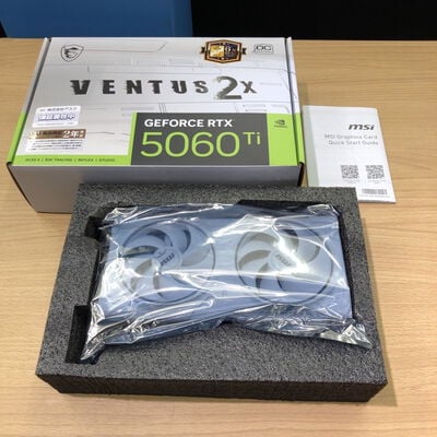 【甲府飯田店】中古  MSI GeForce RTX5060Ti 16G VENTUS 2X OC WHITE PLUS (RTX5060Ti 16GB) 188951 