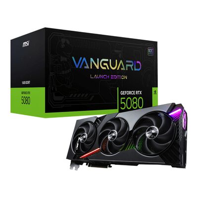 MSI  GeForce RTX 5080 16G VANGUARD SOC LAUNCH EDITION (GeForce RTX 5080 16GB) 