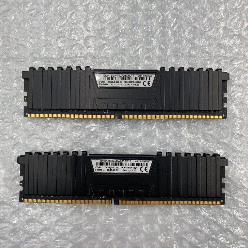 中古 8GB 2枚組(合計16GB) PC4-21300/DDR4-2666 デスクトップ用 190926