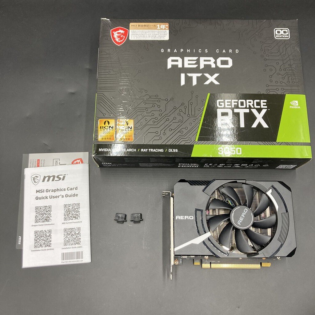 GeForce RTX 3050 AERO ITX 8G OC/99 中古品 GeForce RTX 3050 AERO