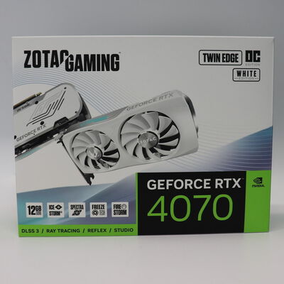 【札幌店】中古  ZOTAC GAMING GeForce RTX 4070 Twin Edge OC White Edition GDDR6 ZT-D40740Q-10M（RTX4070 12GB） 3480036076 