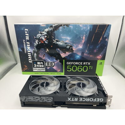 【仙台店】中古  玄人志向 GG-RTX5060Ti-E8GB/OC/DF (RTX5060Ti 8G) 178255 