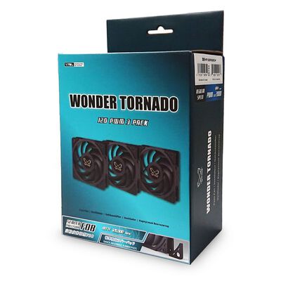 Scythe（サイズ）  WONDER TORNADO 120 PWM WT1225FD20X3-P (120mm 3個パック) 