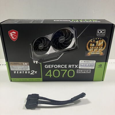【大宮店】中古  MSI GeForce RTX 4070 SUPER 12G VENTUS 2X OC (RTX4070 SUPER 12GB) 163393 
