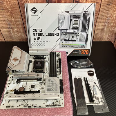 【富士青葉店】中古  ASRock X870 Steel Legend WiFi (X870 AM5 ATX DDR5) 172202 