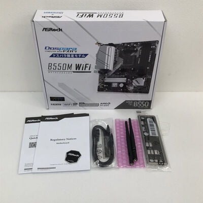 【津ラッツ店】中古  ASRock B550M WiFi (B550 AM4 mATX DDR4) 4990001728 