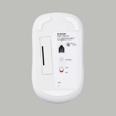 エレコム  M-BY11BRSKWH (抗菌 Bluetooth5.0 静音IRマウス Mサイズ ホワイト) 