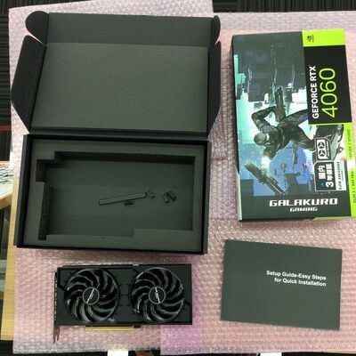 【なんば店】中古  玄人志向 GG-RTX4060-E8GB/OC/DF3 (RTX4060 8GB) 3280021001 