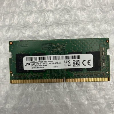 【秋葉原本店】中古  PC4-25600 8GB ノート用(DDR4-3200) 158771 