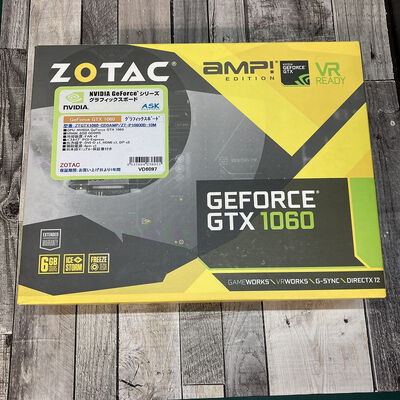 【広島店】中古  ZOTAC GeForce GTX 1060 6GB AMP Edition ZT-P10600B-10M（GTX1060 6GB） 3480036427 