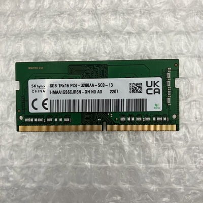 【秋葉原本店】中古  PC4-25600 8GB ノート用(DDR4-3200) 158771 