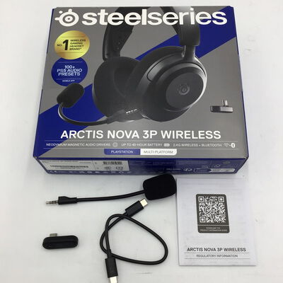 【白山FM松任店】中古  SteelSeries Arctis Nova 3P Wireless Black (61686) 4950001829 
