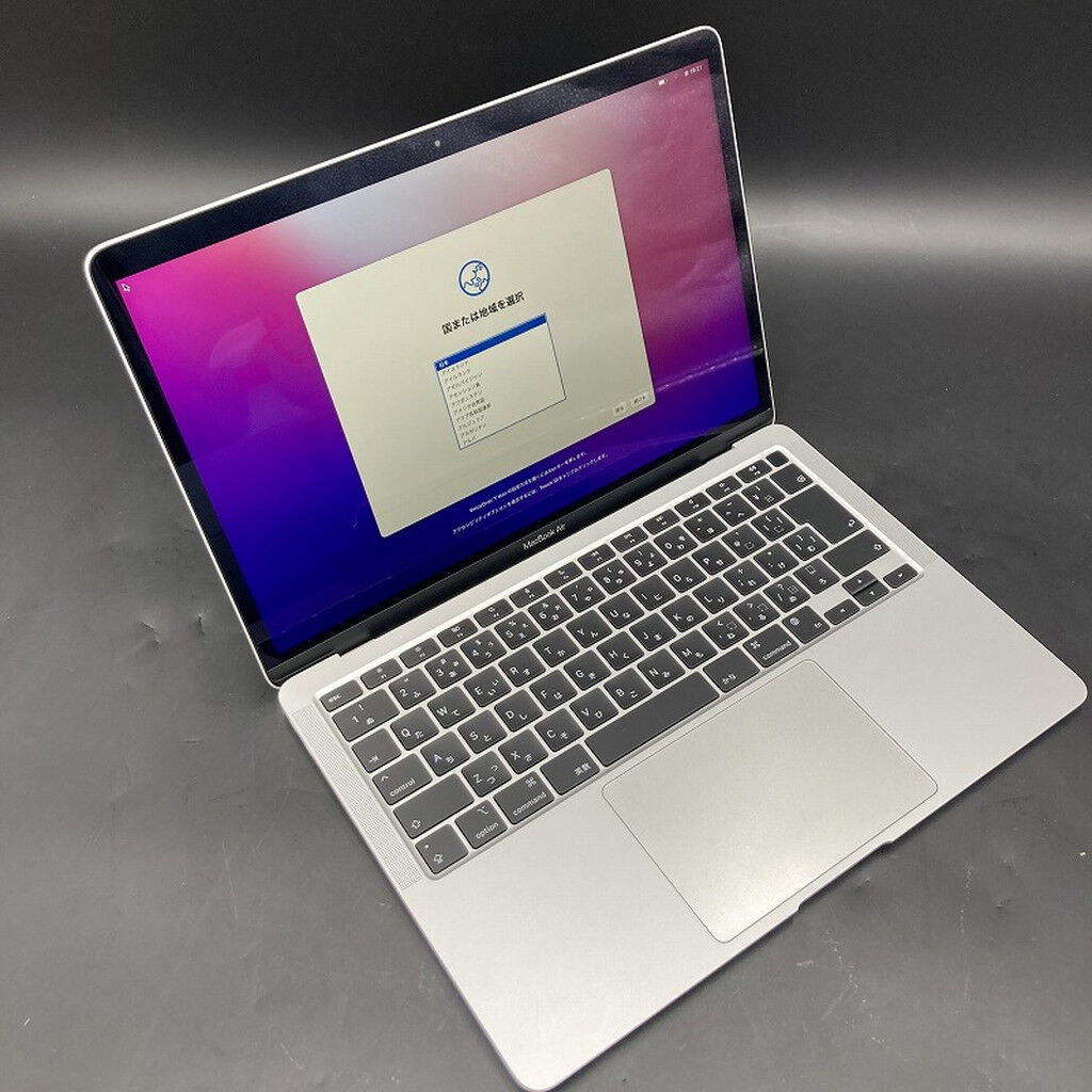 d*p様 Apple MacBook Air m1 13インチ シルバー 中古 Apple MacBook Air 13インチ 2020 (M1 8CPU 7GPU/8GB/256GB
