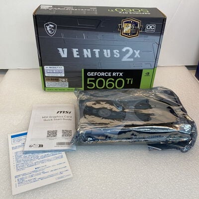 【京都店】中古  MSI GeForce RTX 5060 Ti 16G VENTUS 2X OC PLUS (RTX5060Ti 16G) 178240 