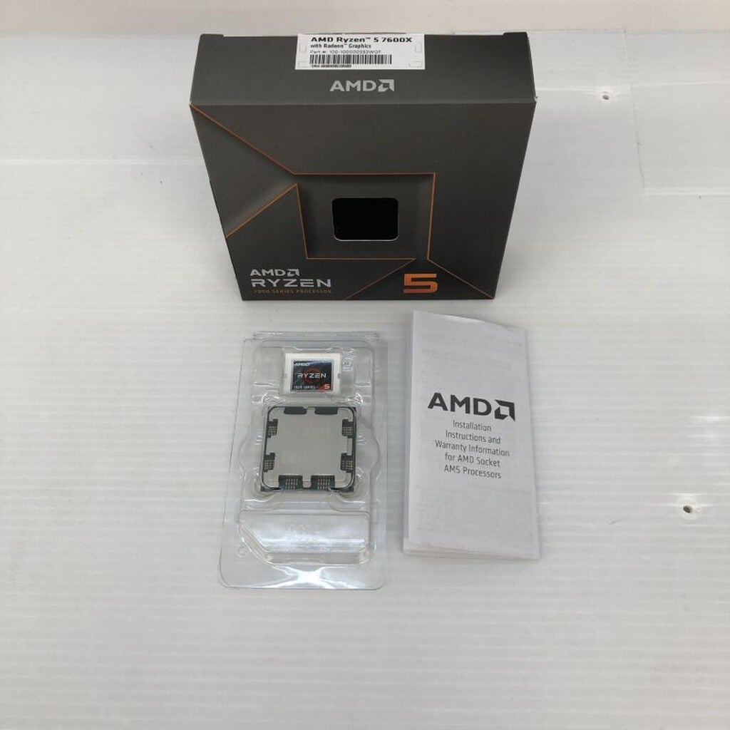 中古 AMD Ryzen 5 7600X (AM5/4.7GHz/38M/C6/T12/105W 152464 （346914
