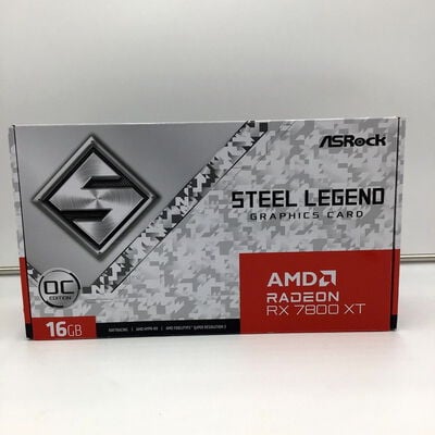 【白山FM松任店】中古  ASRock RX7800XT SL 16GO RX7800XT Steel Legend OC (RX7800XT 16GB) 162734 