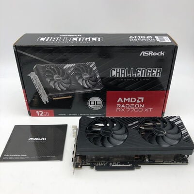 【大分店】中古  ASRock RX7700XT CL 12GO RX7700XT Challenger OC (RX7700XT 12G) 162739 