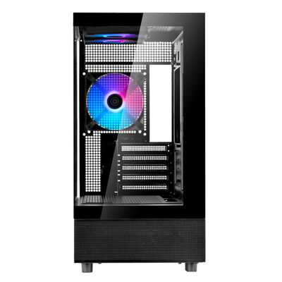 SilverStone  Lucid 04 SST-LD04-B-ARGB (MicroATX ガラス ブラック) 