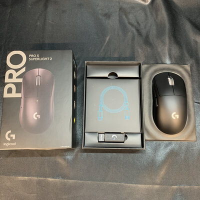 【横浜駅前店】中古  Logicool PRO X SUPERLIGHT 2 Wireless Gaming Mouse G-PPD-004WL-BK (ブラック) 3400009784 